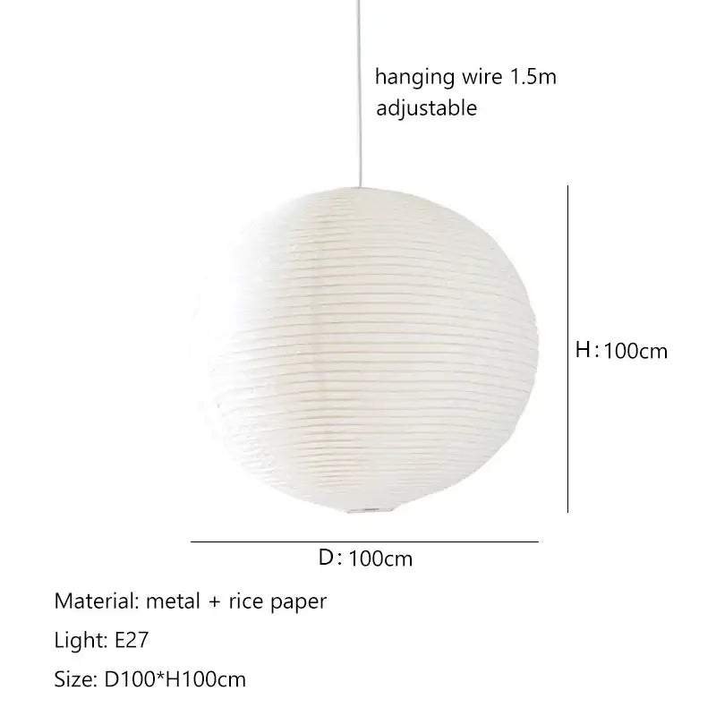 White Handwoven Pendant Lamp