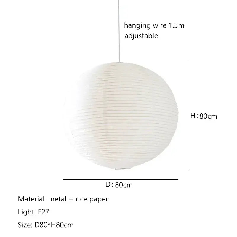 White Handwoven Pendant Lamp