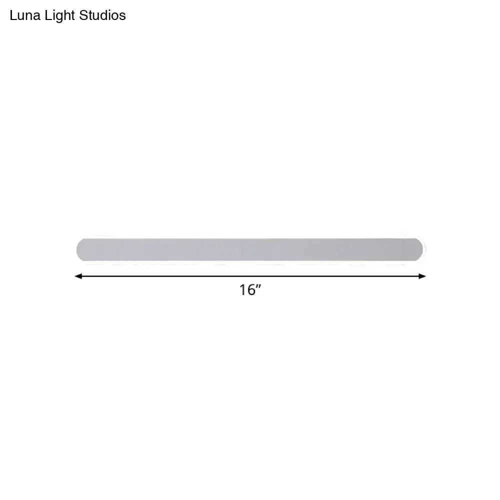 White LED Acrylic Vanity Sconce