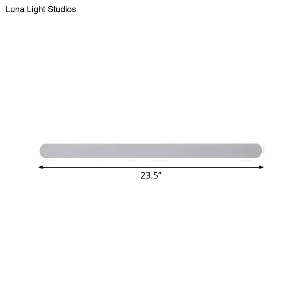 White LED Acrylic Vanity Sconce