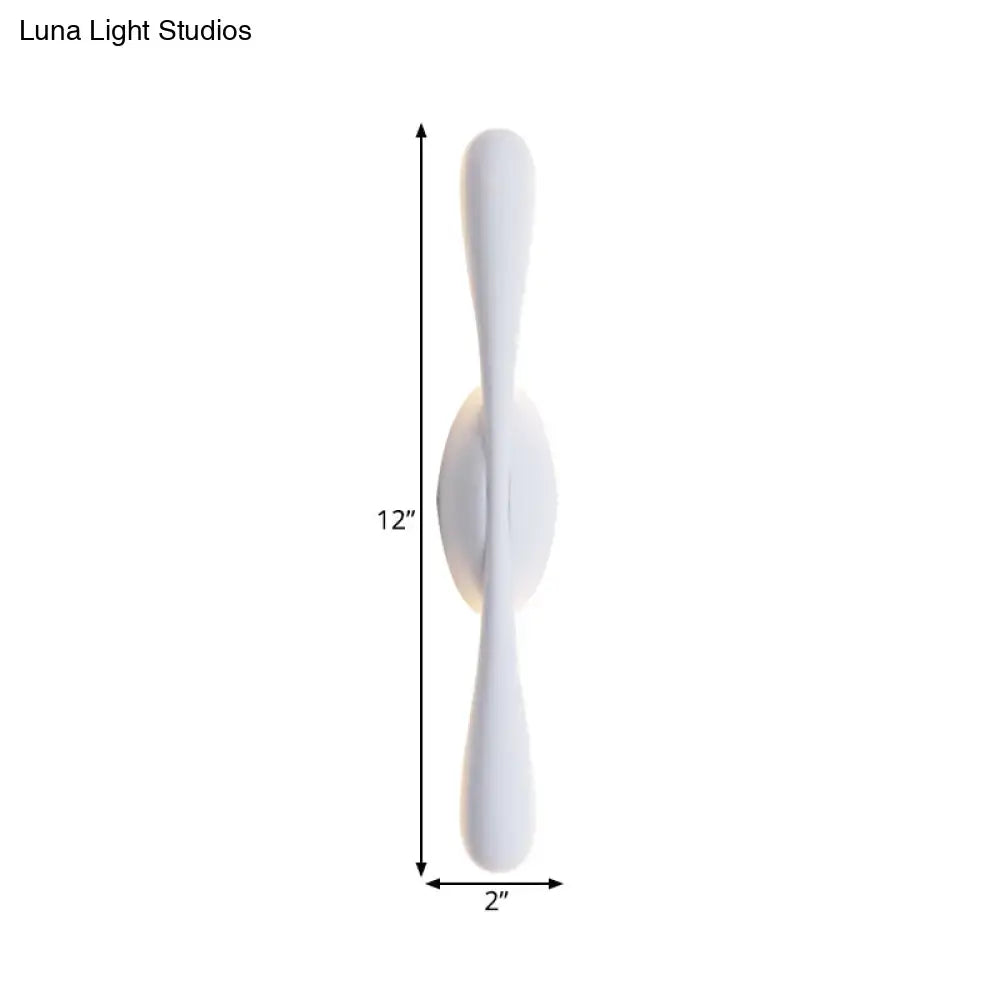 White Linear Wall Sconce