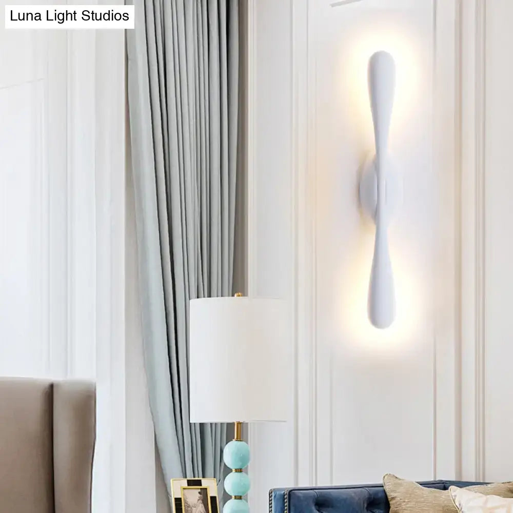 White Linear Wall Sconce
