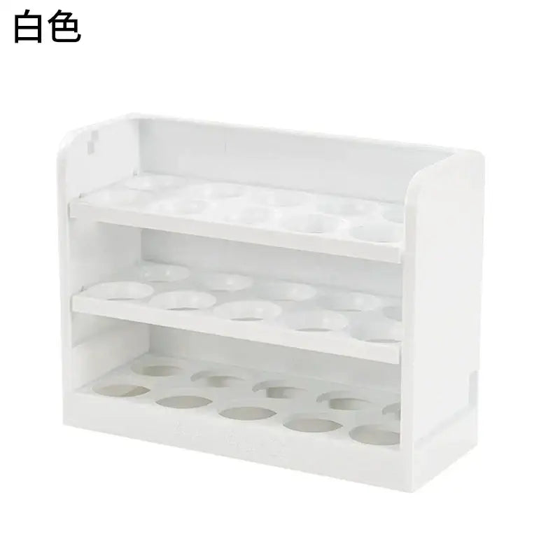 White Egg Storage Rack