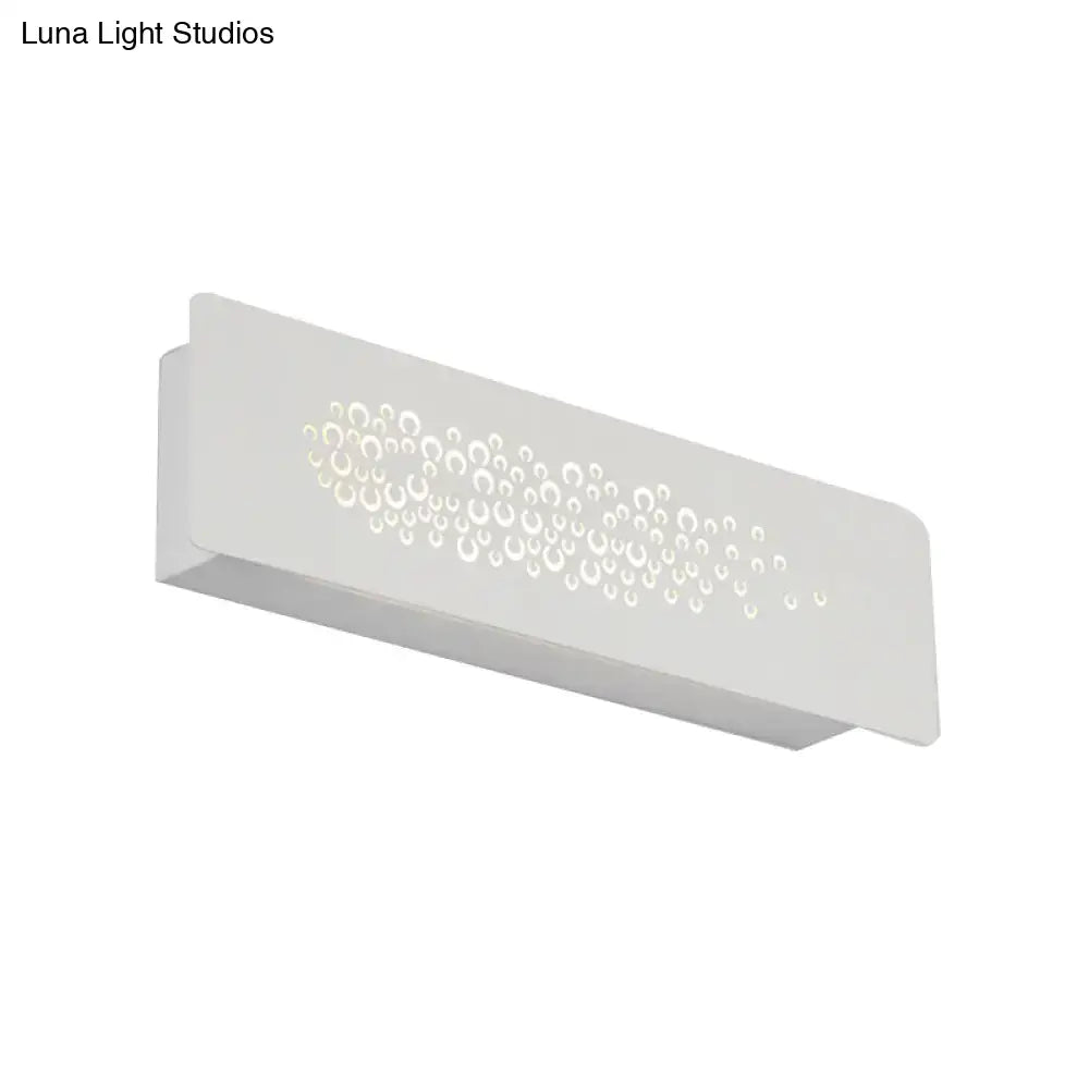 White Patterned Wall Lamp Up-Down Light