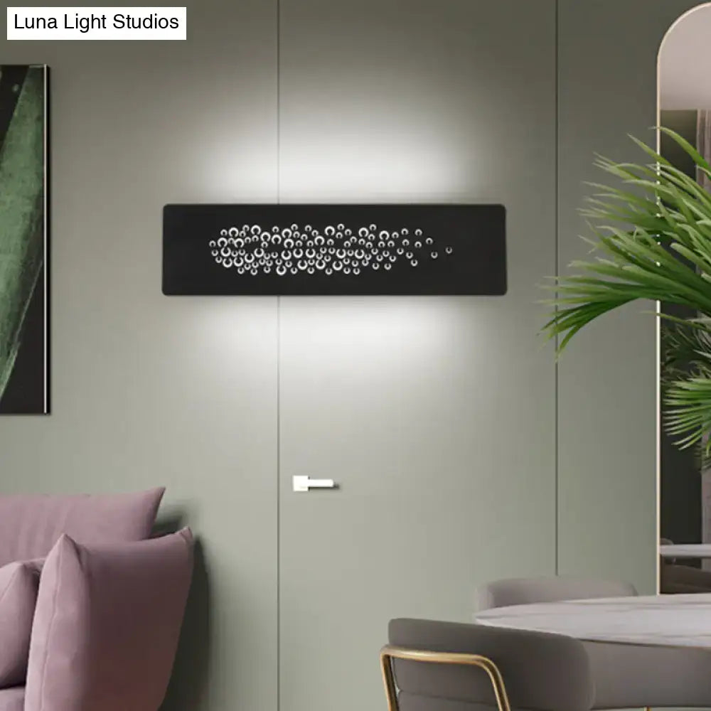 White Patterned Wall Lamp Up-Down Light