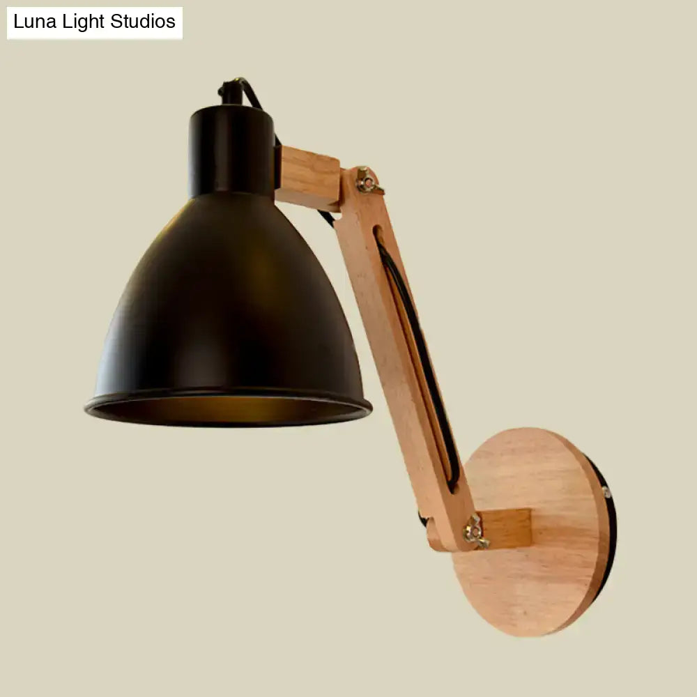 White Swing Arm Wall Lamp