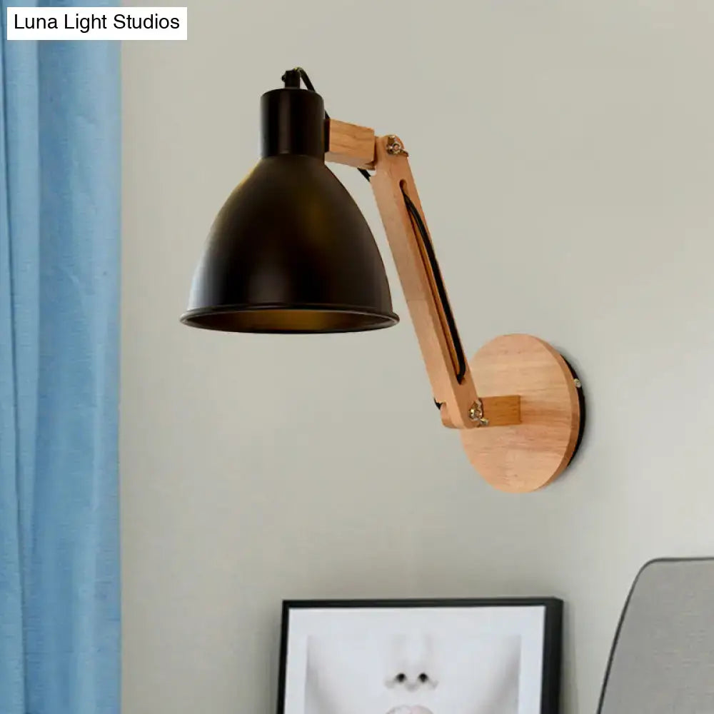 White Swing Arm Wall Lamp