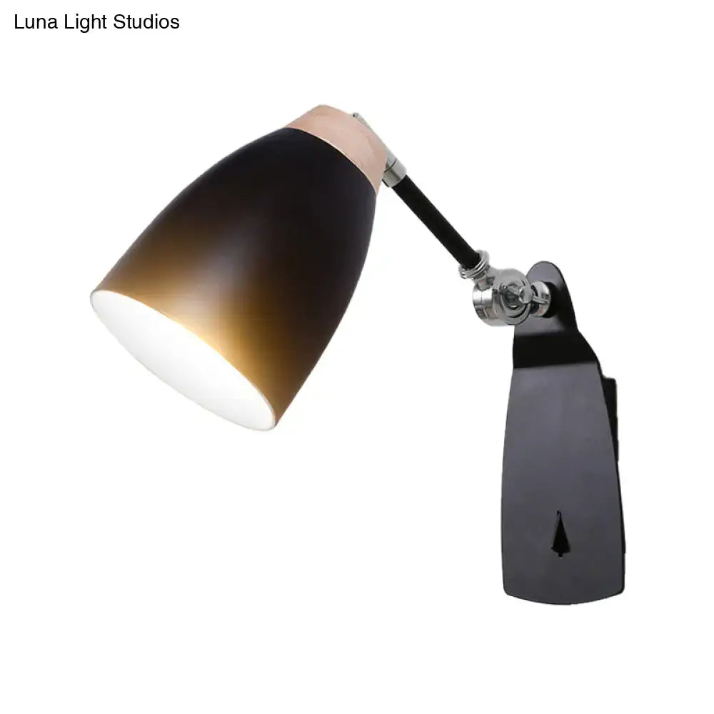 White Tapered Wall Lamp