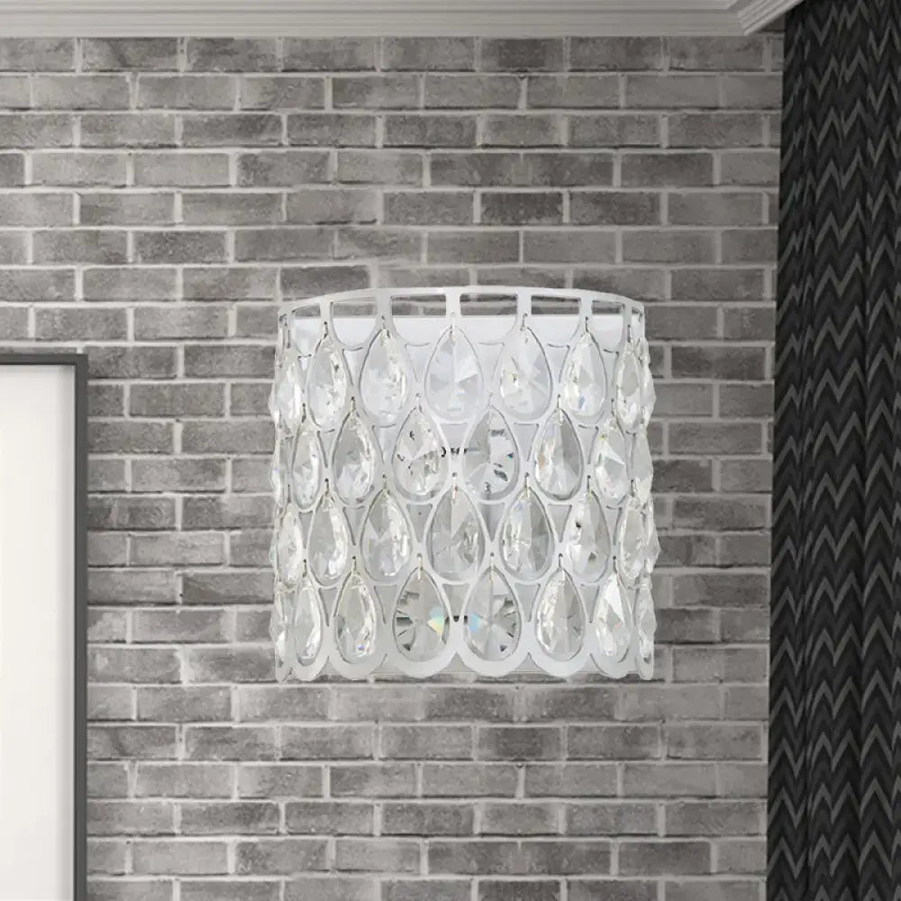 White Crystal Wall Lamp