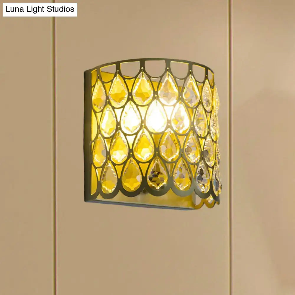 White Crystal Wall Lamp