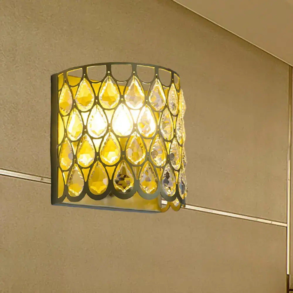 White Crystal Wall Lamp