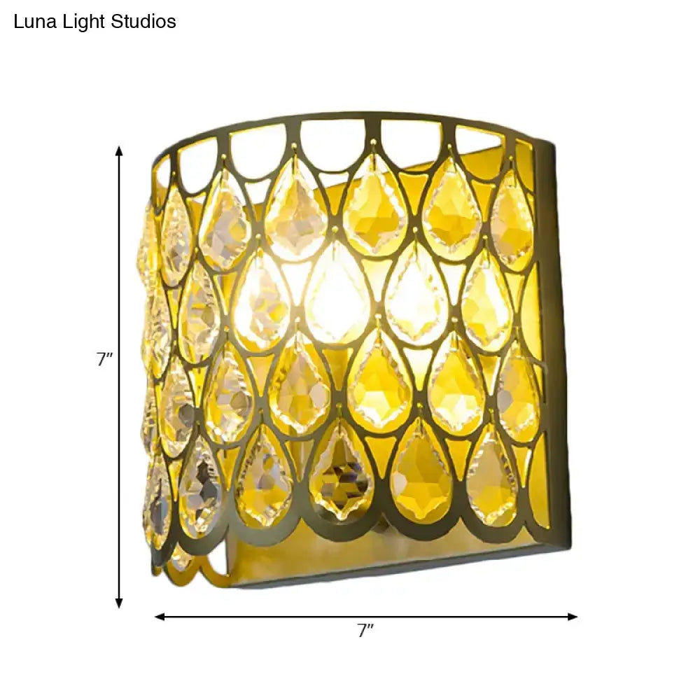 White Crystal Wall Lamp