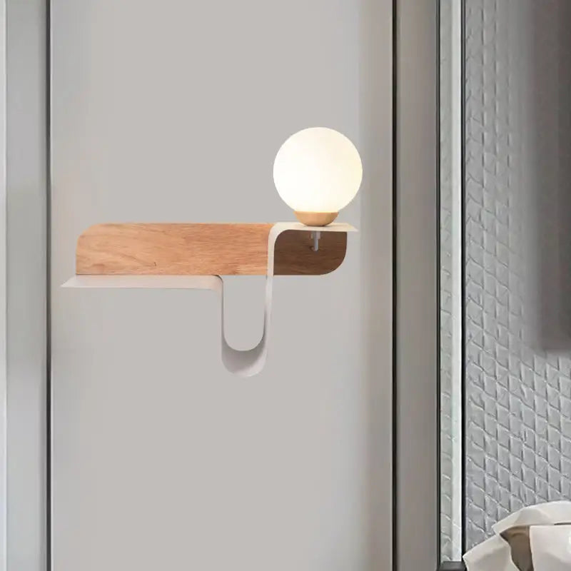 White Frosted Wall Lamp