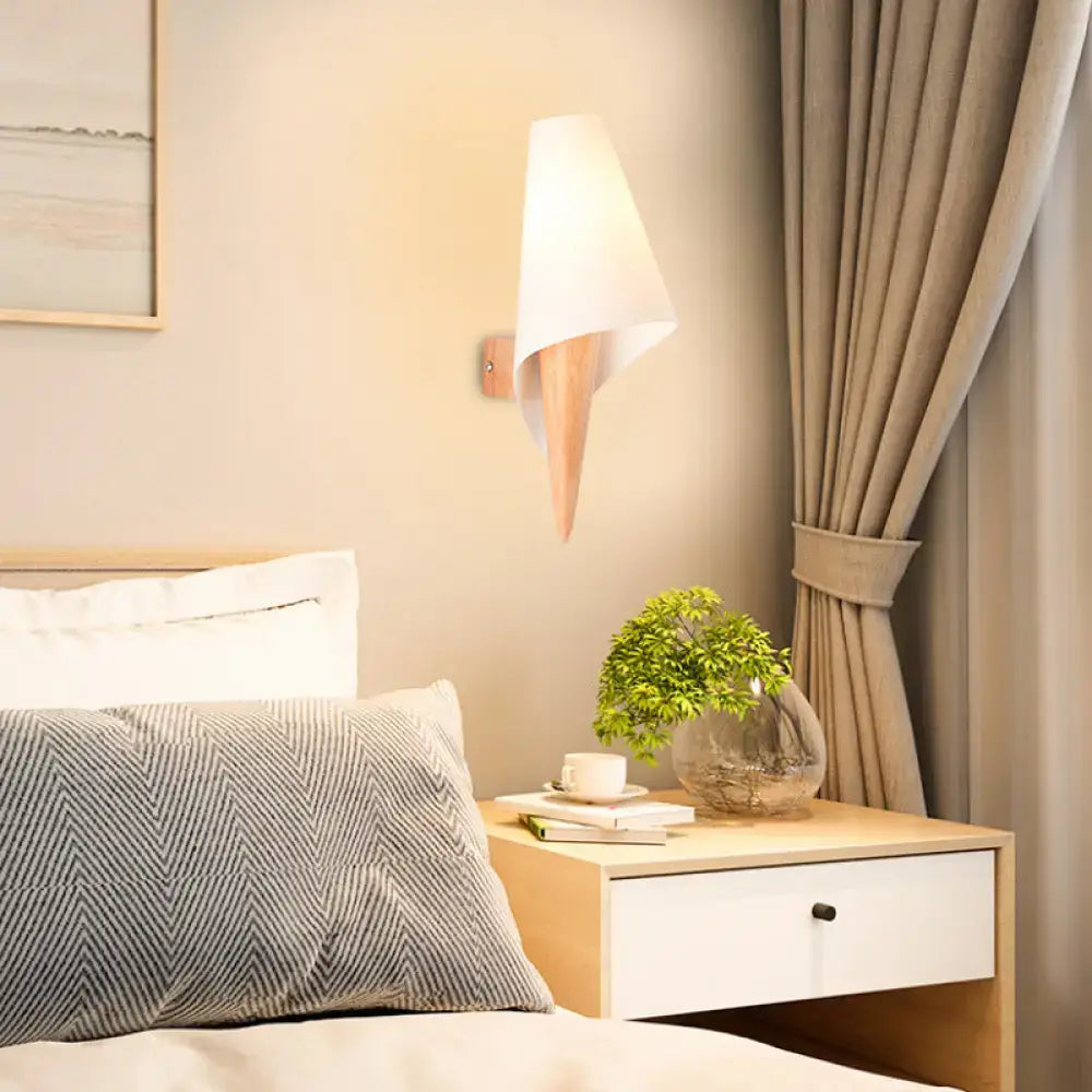 White Glass Wall Light