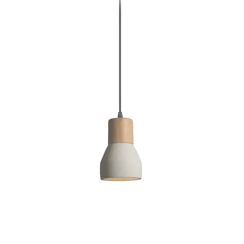 White Ceramic Pendant Lamp Minimalist 3000K