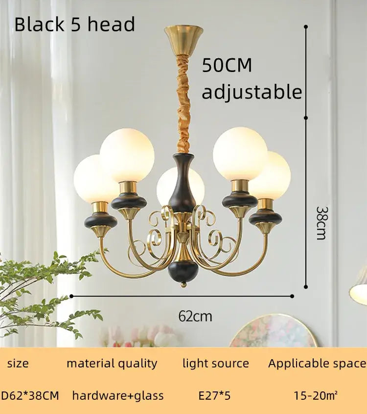 Mint Gold LED Chandelier
