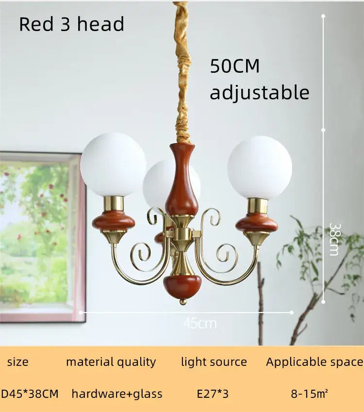 Mint Gold LED Chandelier