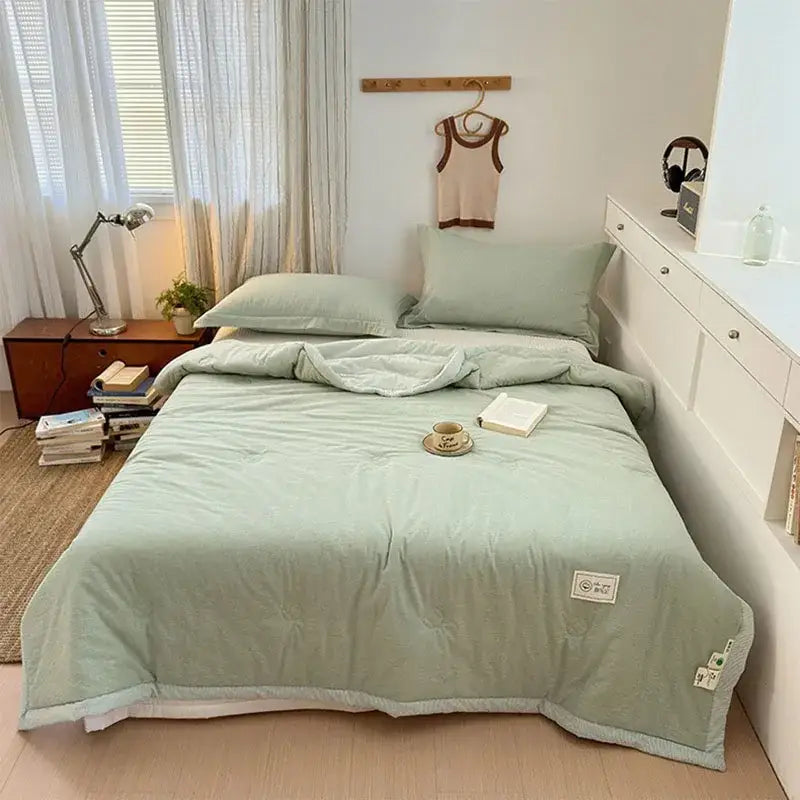 Mint Cotton Cooling Blanket