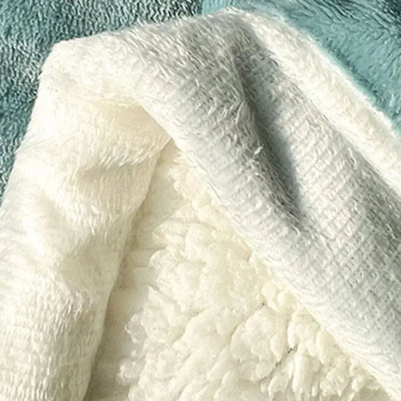 Mint Lamb's Wool Blanket