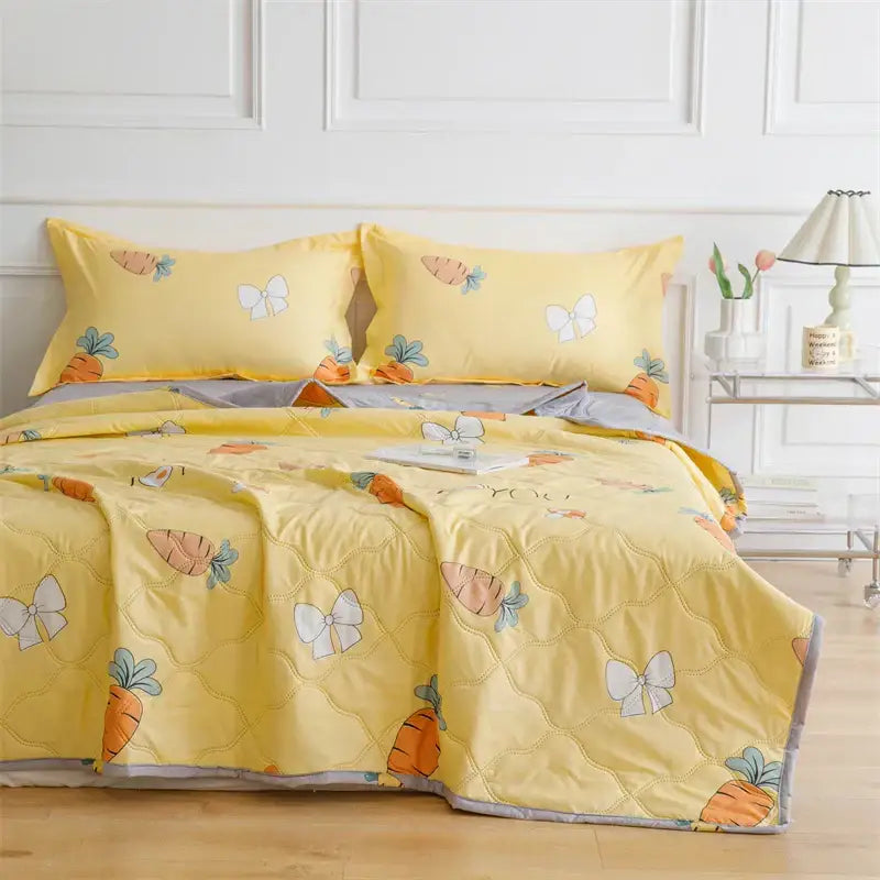 Mint Daisy Quilted Bedding