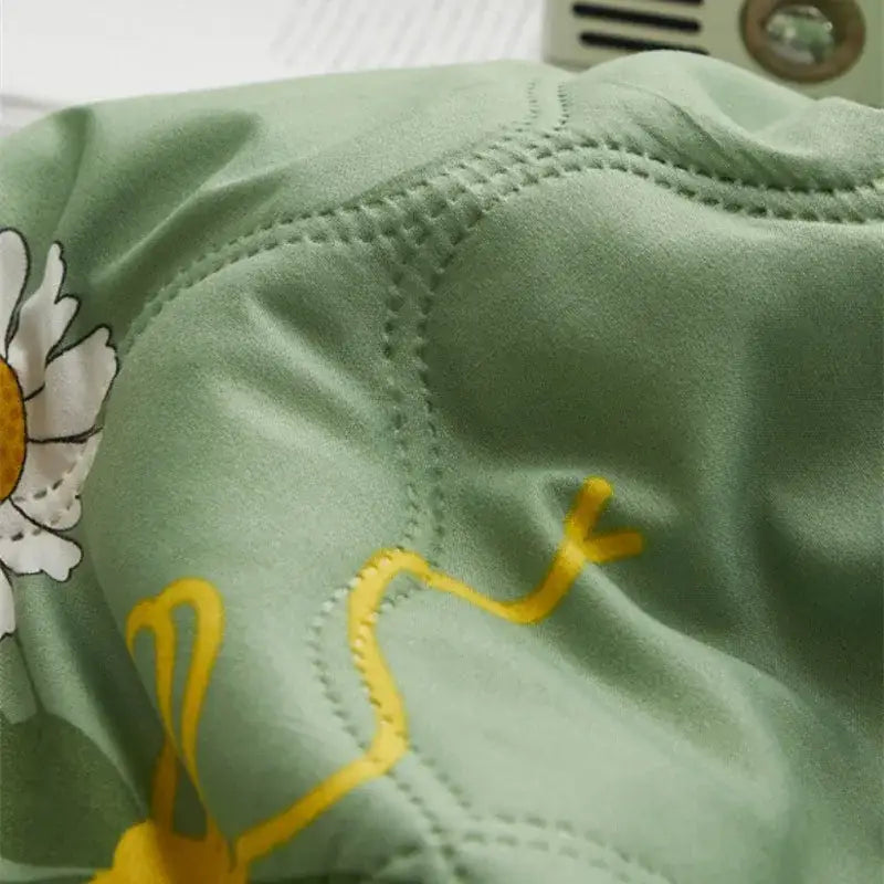 Mint Daisy Quilted Bedding