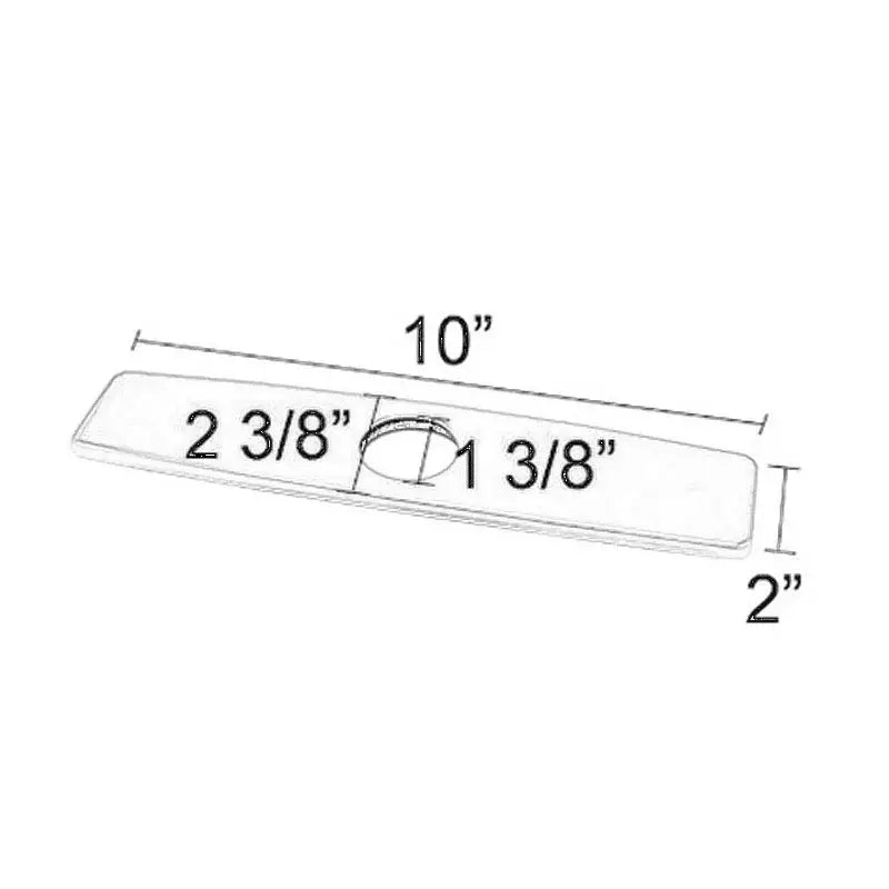 Chrome Sink Deck Plate