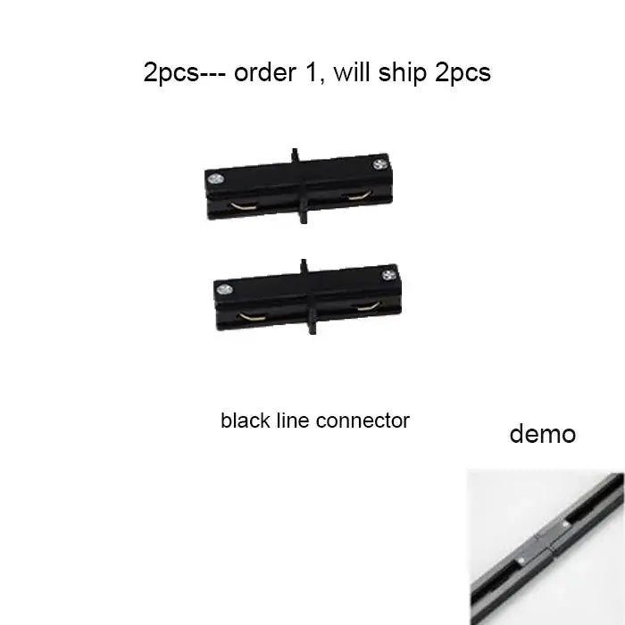 Black White Track Light