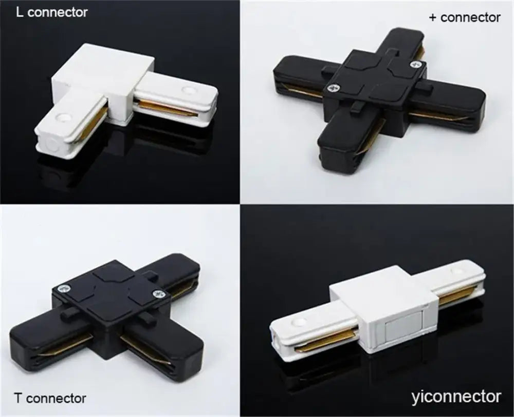 Black White Track Light