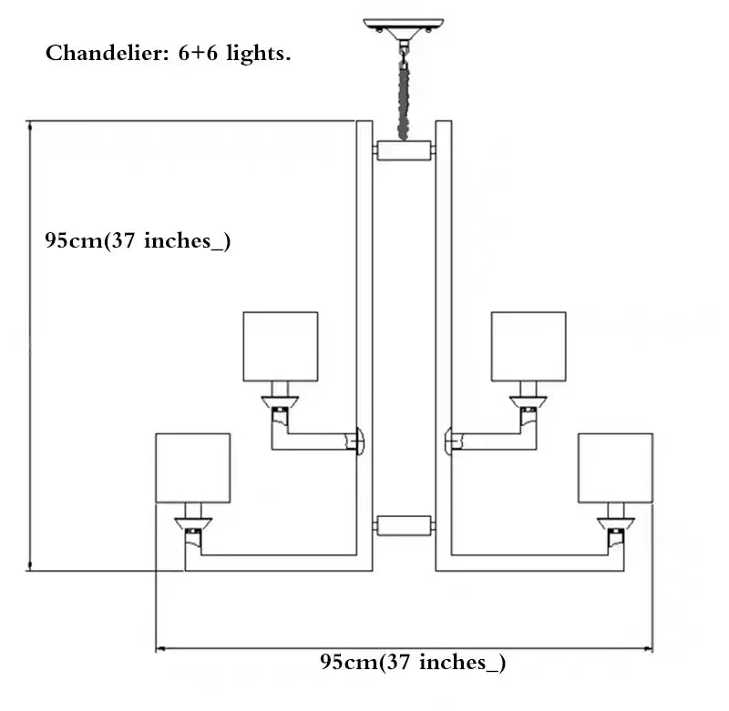 Chrome Crystal 12-Light Chandelier