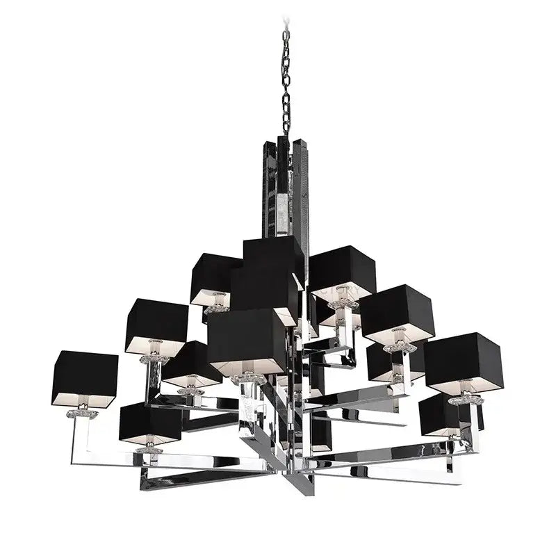 Chrome Crystal 12-Light Chandelier