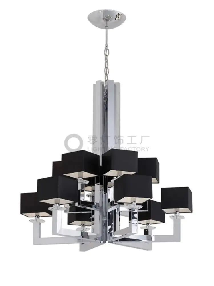 Chrome Crystal 12-Light Chandelier