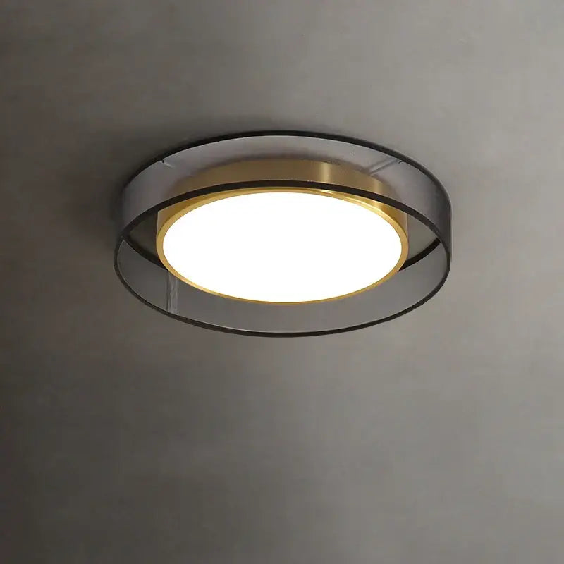 Copper Frosted Ceiling Light
