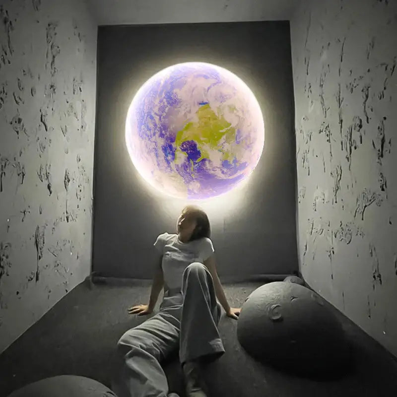 Moon Earth LED Wall Light