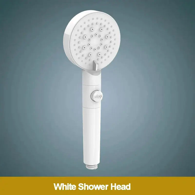 White Black Shower Head