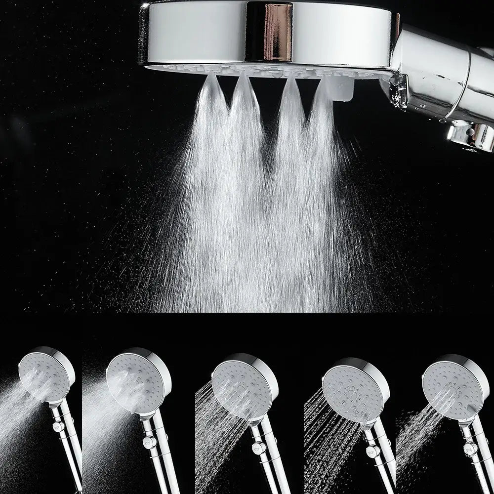 White Black Shower Head