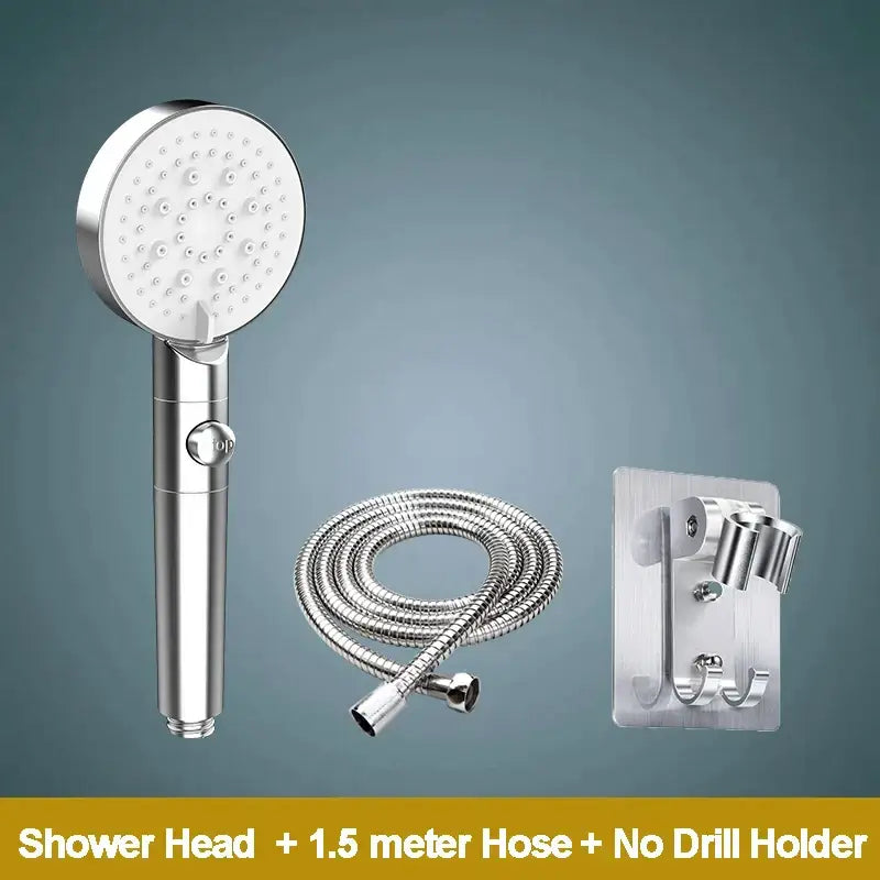 White Black Shower Head