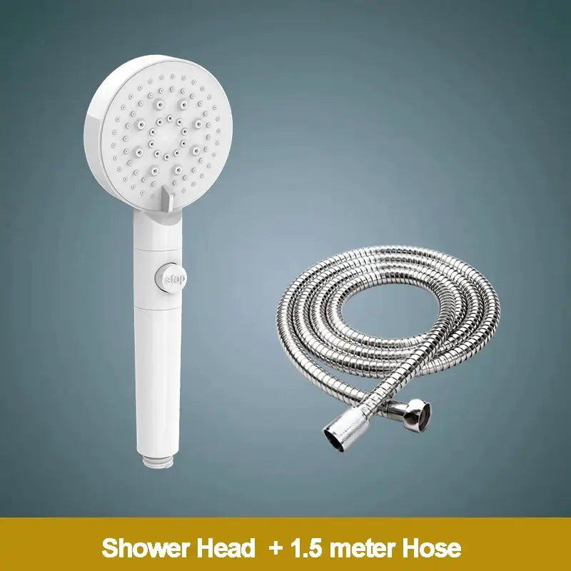 White Black Shower Head