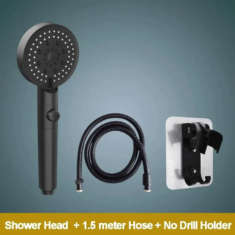 White Black Shower Head