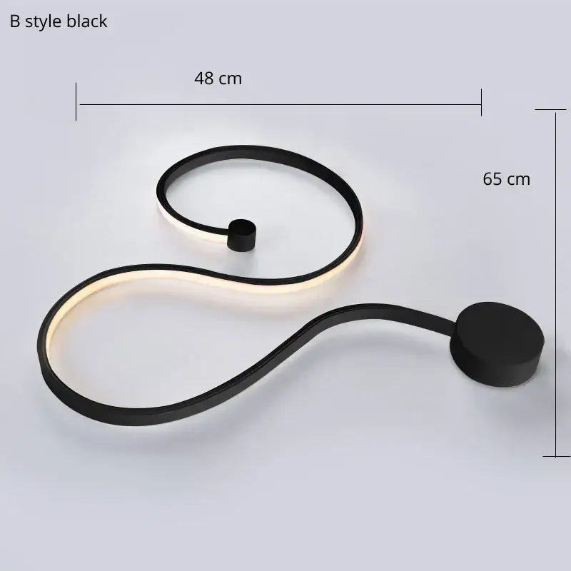Black Iron Wall Sconce with RGB Dimmable LED