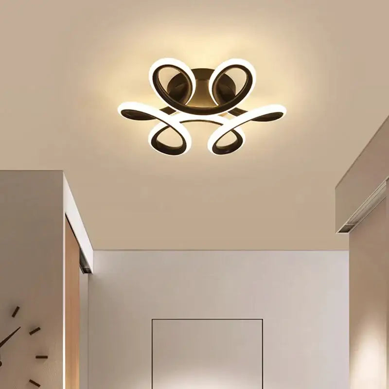 Black Abstract Ceiling Light