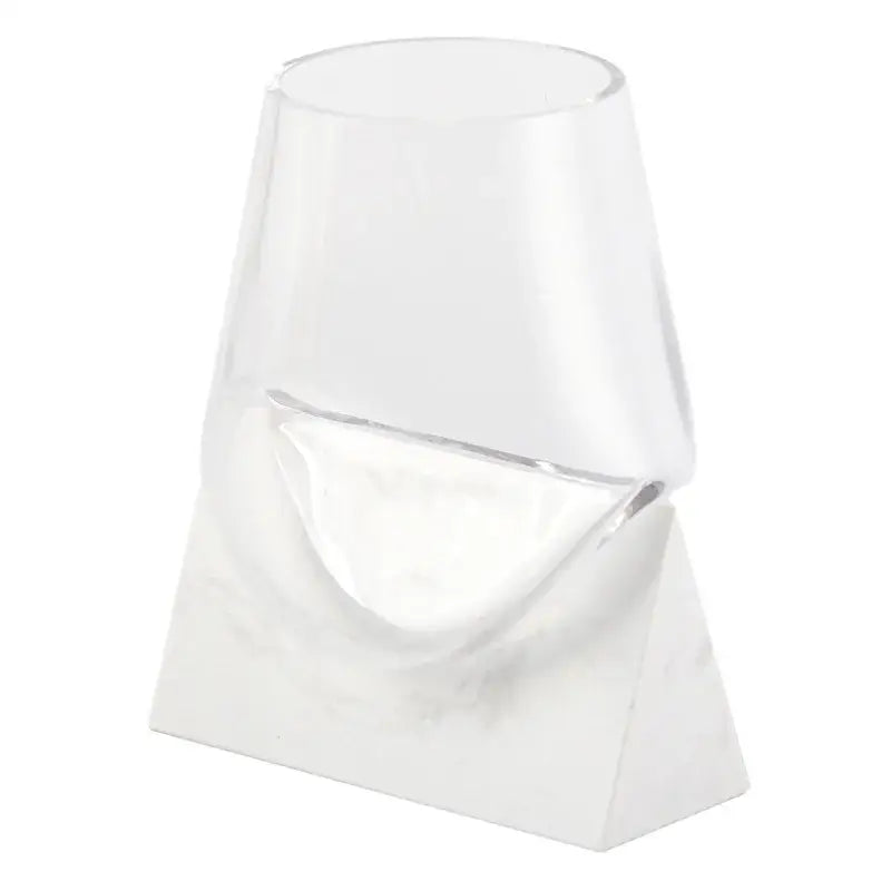 Glass Marble Base Vase