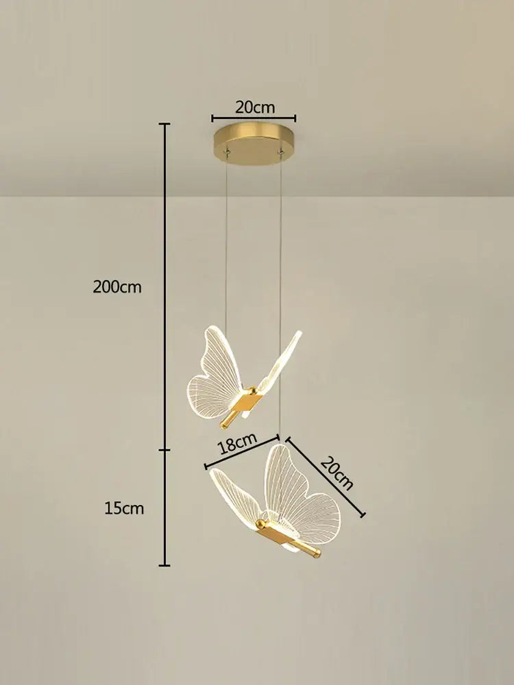 Acrylic Butterfly LED Chandelier