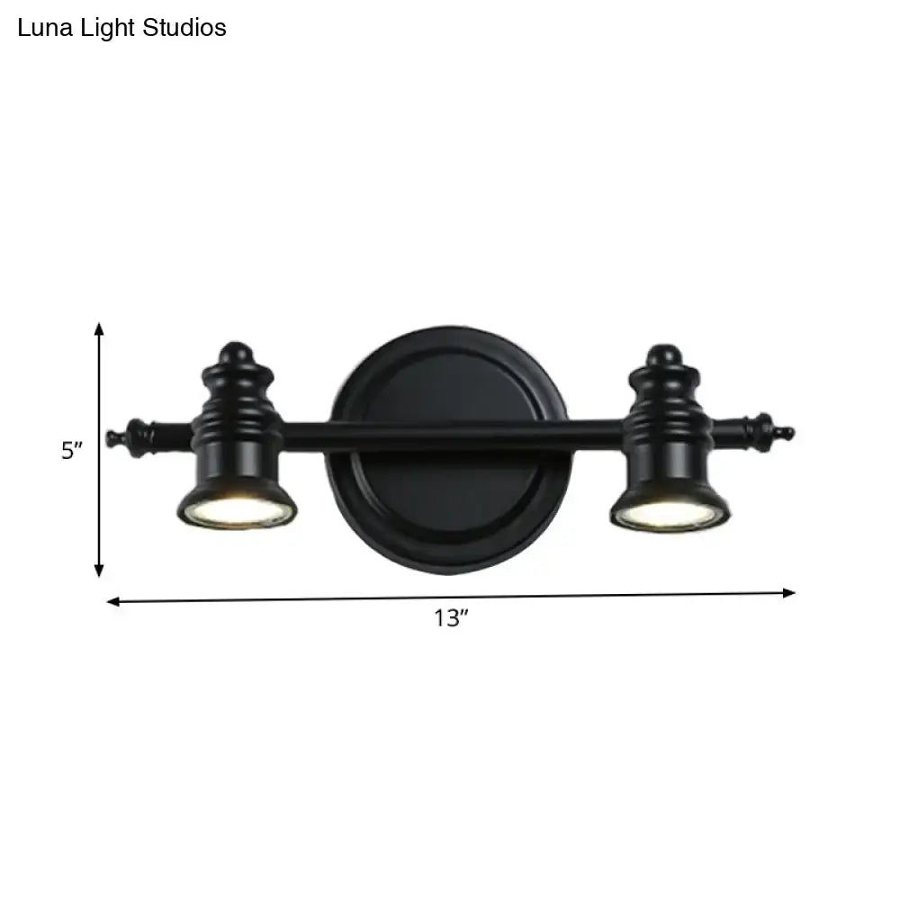 Matte Black Wall Light