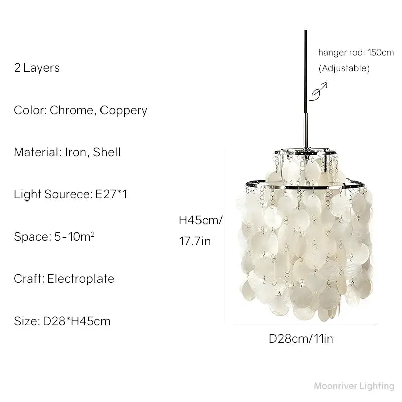 Shell Chandelier Pendant Light
