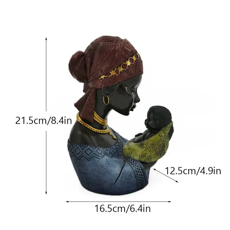 Black Yellow Figurine Decor