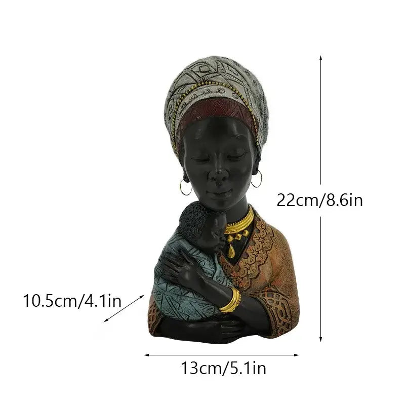 Black Yellow Figurine Decor