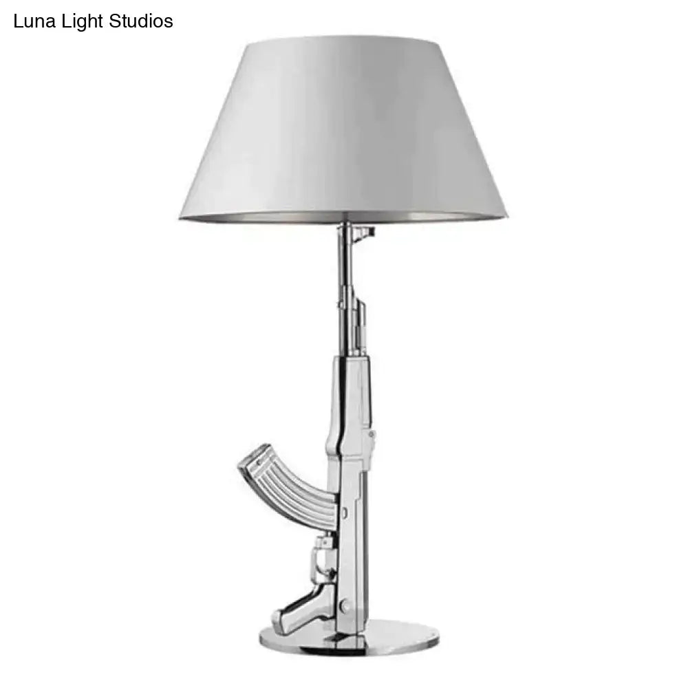 Gold Black Gun Floor Lamp