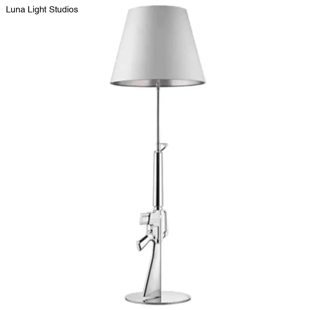 Gold Black Gun Floor Lamp