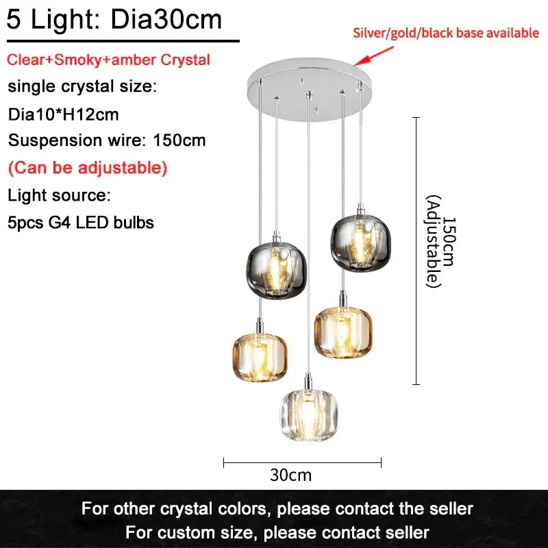 Gold Crystal Ceiling Chandelier 21-Light Design