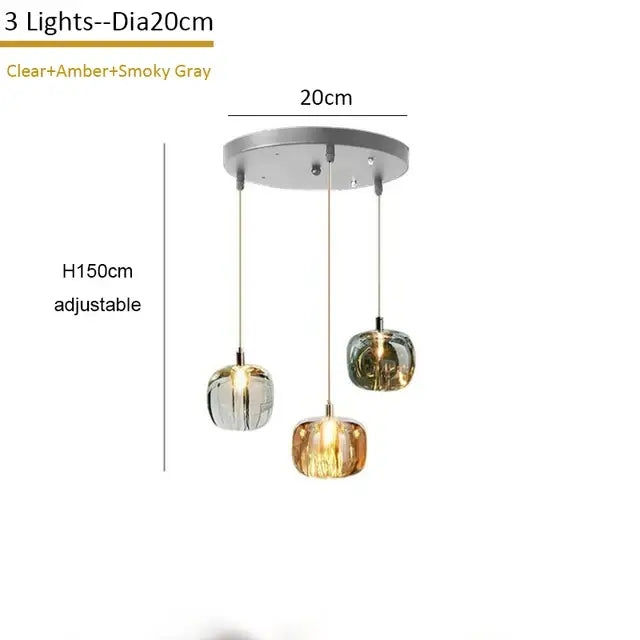 Gold Crystal 21-Light Living Room Pendant Light